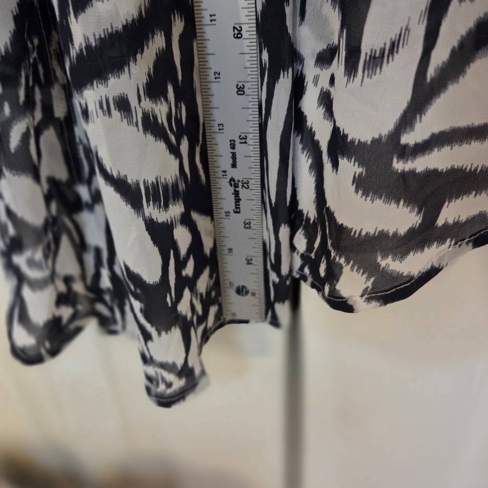 Soft Surroundings Sheer Hi Lo Tunic Long V Neck 3/4 Sleeves Tags Summer - Picture 8 of 8